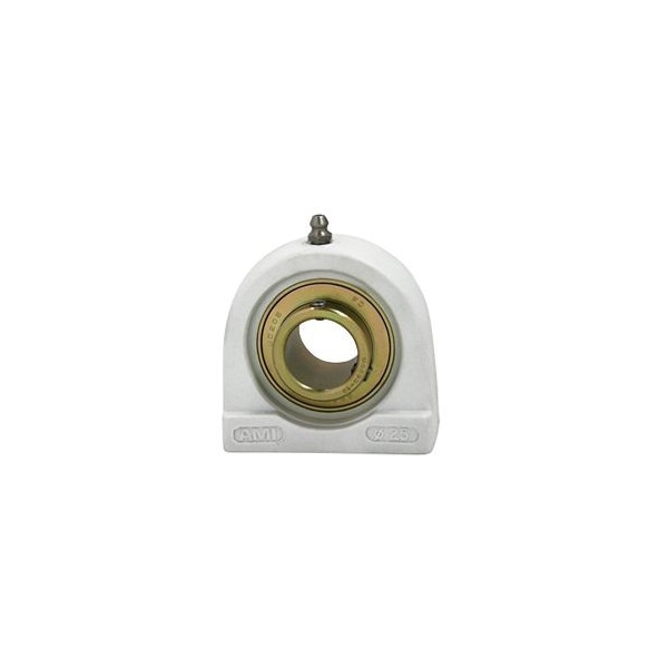 Ami Bearings SINGLE ROW BALL BEARING, 5/8'' ZINC WIDE SET SCREW BLACK TAPPED BASE PILLOW BLOCK UCTBL202-10MZ2B - main